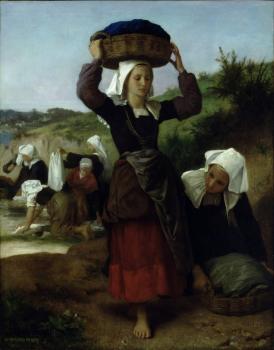 威廉 阿道夫 佈格羅 Washerwomen of Fouesnant